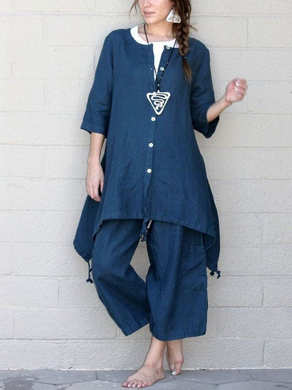 Long Shirt Simple Women's Suit