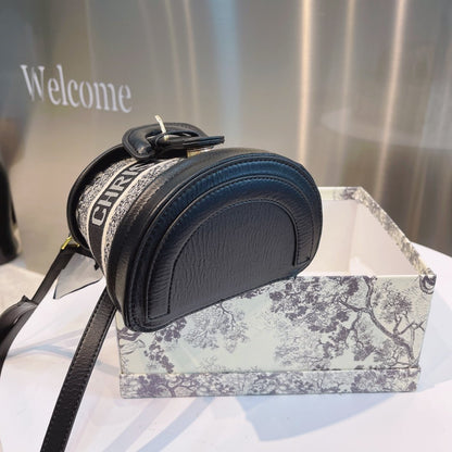 CHRISTIAN DIOR  Calfskin Small Dior Vibe Bucket Blue