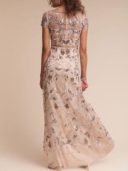 Delicate Sequin Beaded Women's Dress