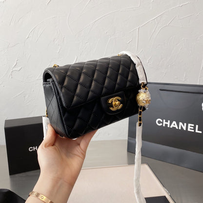 Chanel Quilt Gold Ball Purse