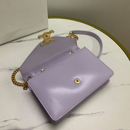 WALLET ON CHAIN MARGO in Shiny calfskin