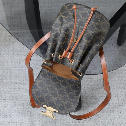 BACKPACK CELINE BONNIE IN Triomphe Canvas and calfskin