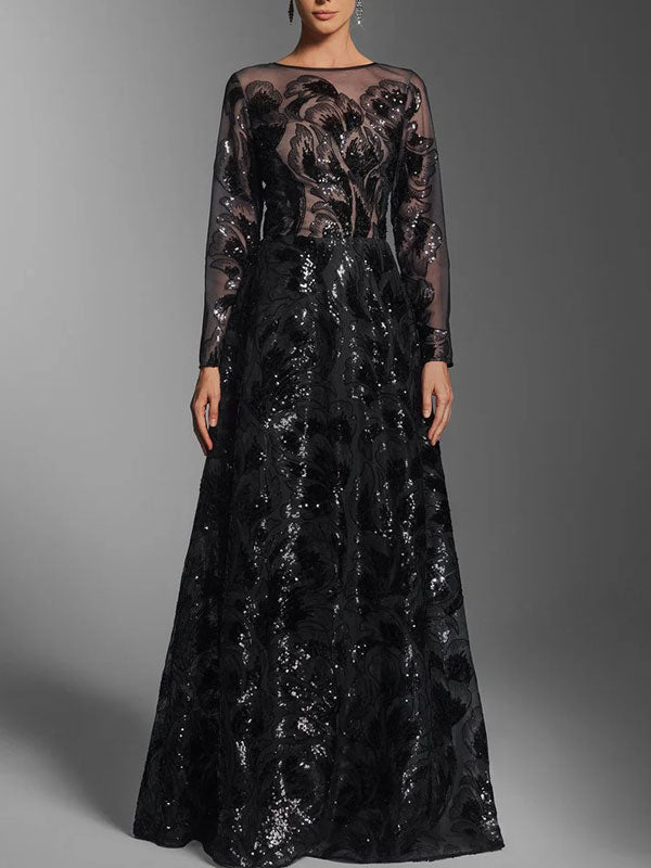 Women's Transparent Mesh Gown