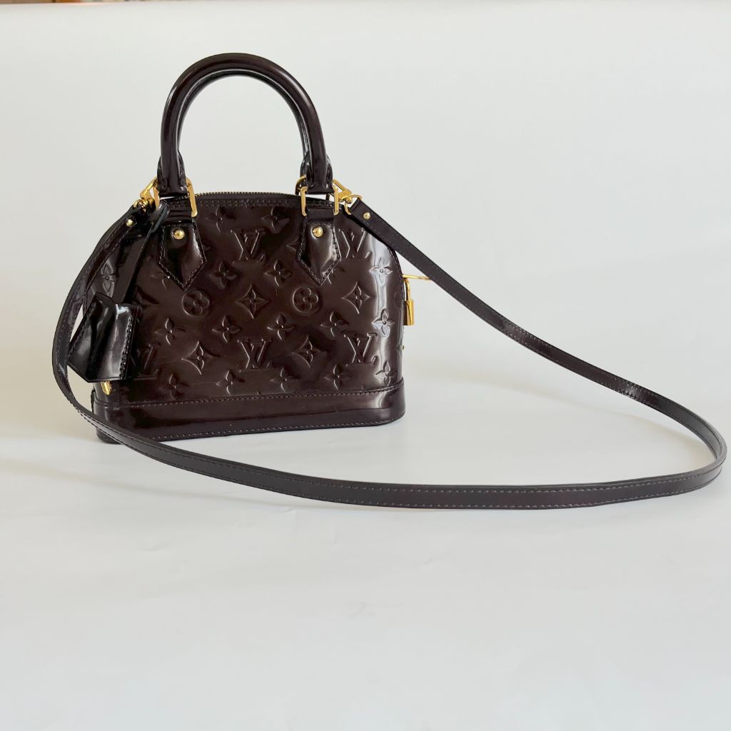 Louis Vuitton Burgundy Monogram Vernis Alma BB bag