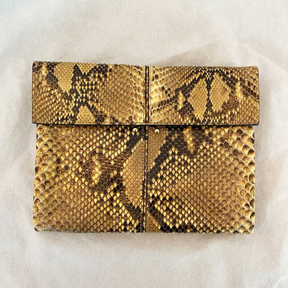 Marni Python Tan Clutch Bag