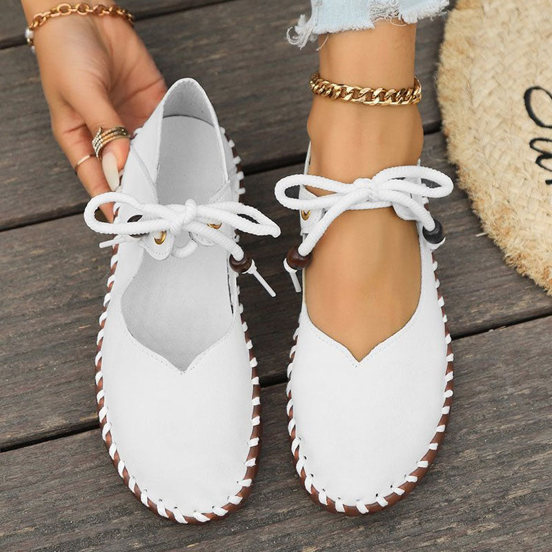 Retro Round Toe Lightweight Soft Sole Women's Shoes