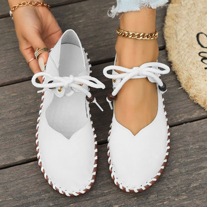 Retro Round Toe Lightweight Soft Sole Women's Shoes