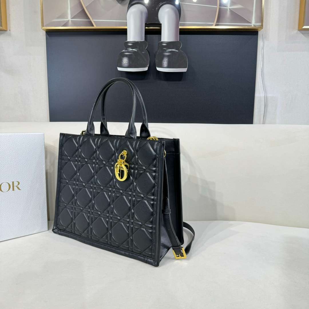 THE DIOR BOOK TOTE IN MACROCANNAGE