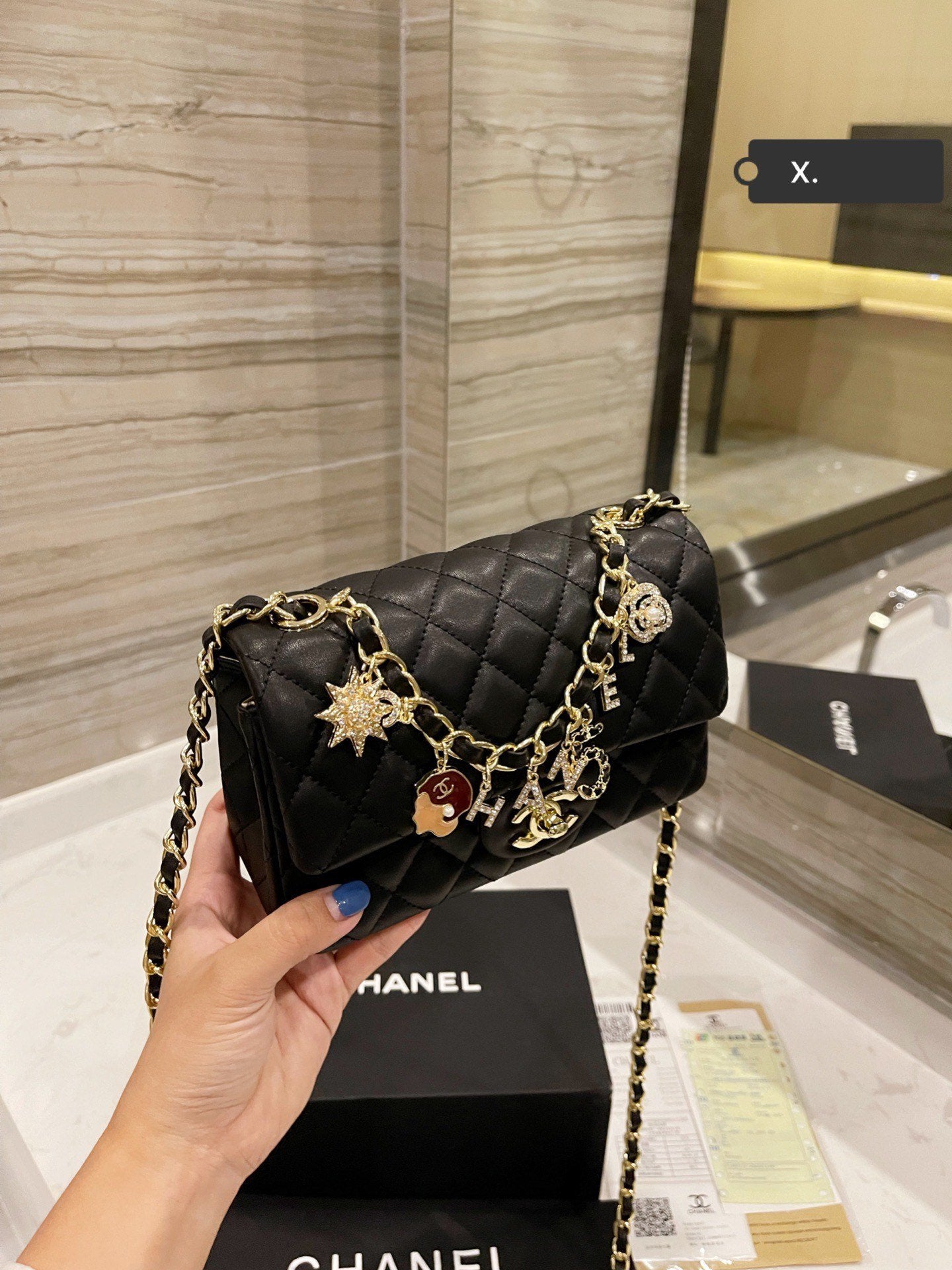 Chanel Seasonal Mini Rectangle Black