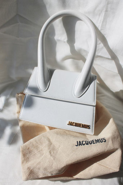 Jacquemus Le Chiquito white leather shoulder bag