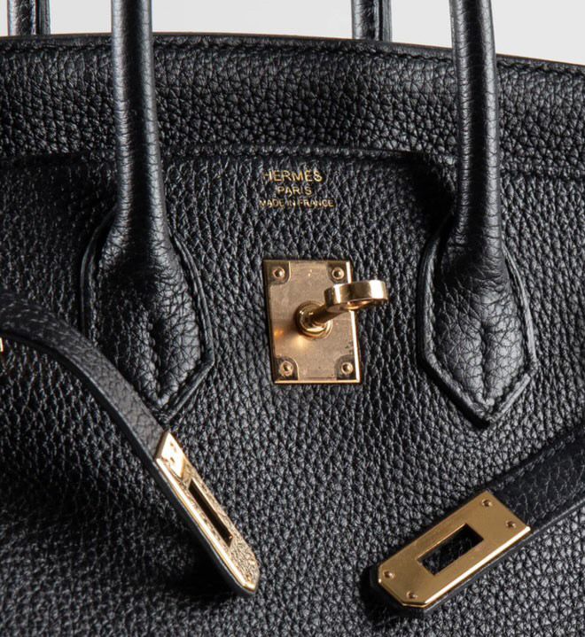 Hermès 25 Birkin Black Togo Leather with Rose Gold Hardware