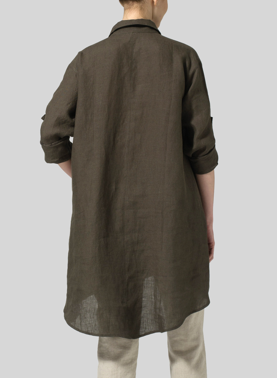 Women's Solid Color Top And Trousers Suit