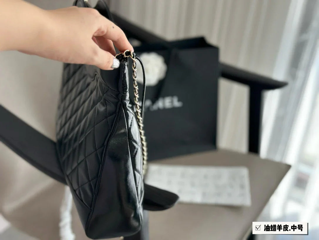 Chanel Classic 31 Black Tote Bag 36x30cm