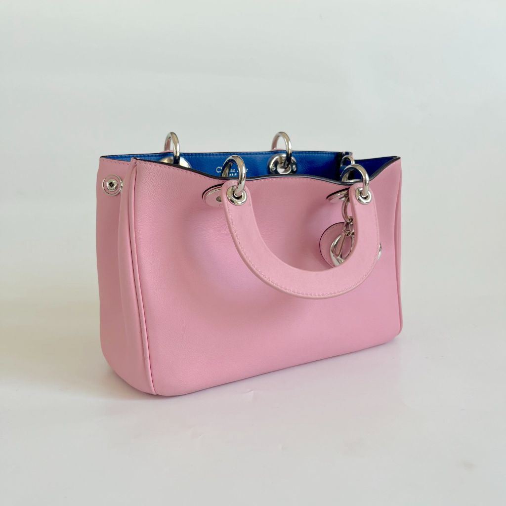 Dior Pink Leather Mini Diorissimo Tote