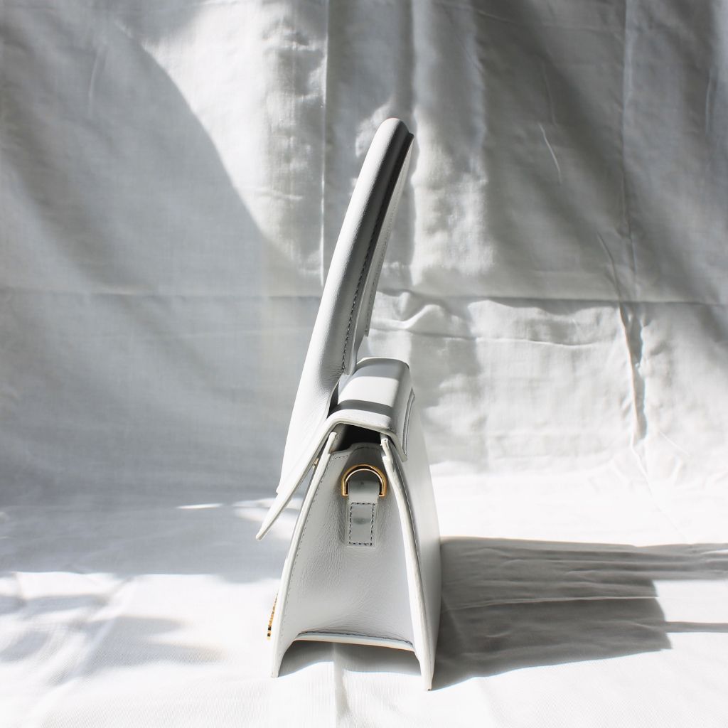 Jacquemus Le Chiquito white leather shoulder bag
