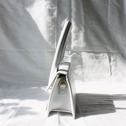 Jacquemus Le Chiquito white leather shoulder bag