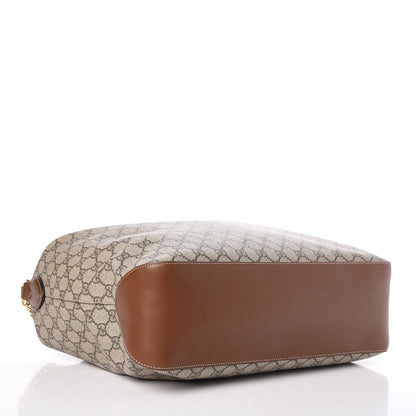 Gucci  GG Supreme Monogram Large Linea A Hobo Light Brown