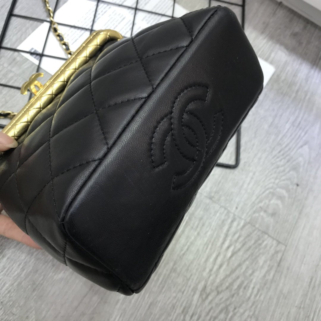 CHANEL  Quilted Micro My Crush Bag Black