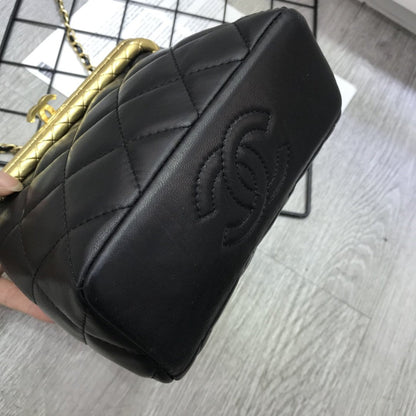 CHANEL  Quilted Micro My Crush Bag Black
