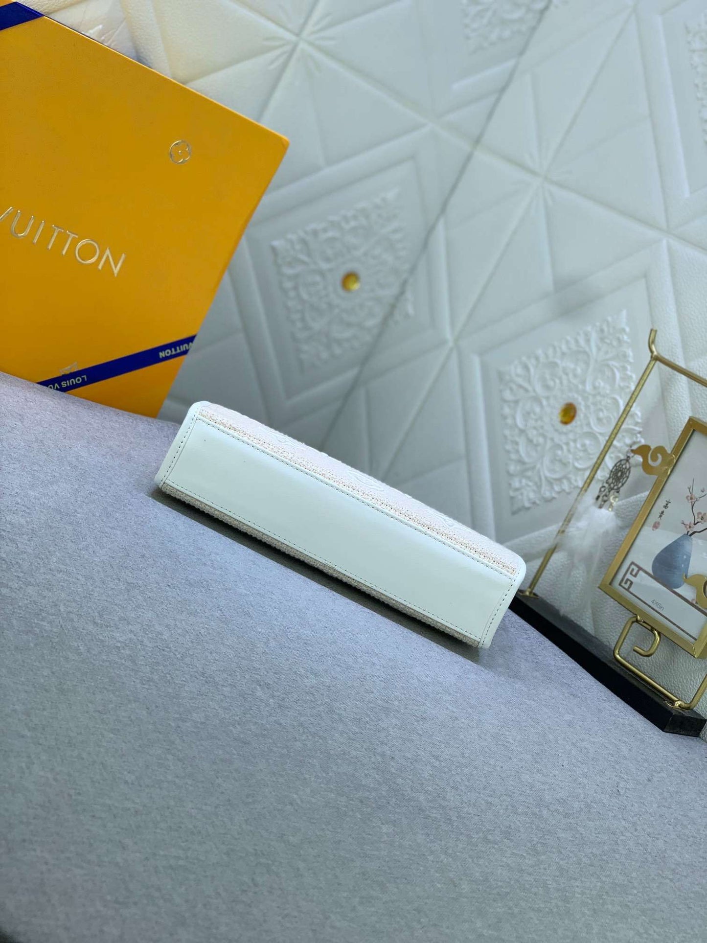 LV Soft Trunk White Taurillon Monogram