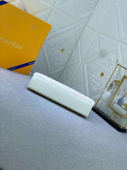 LV Soft Trunk White Taurillon Monogram