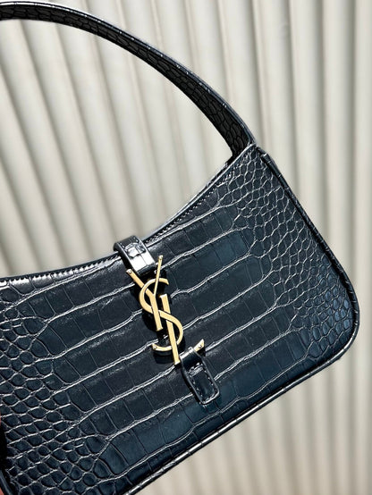 Ysl Hobo Bag Crocodile Embossed