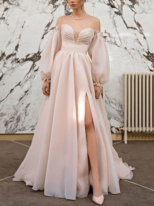 Temperament Bubble Sleeve Exquisite Women's Dress