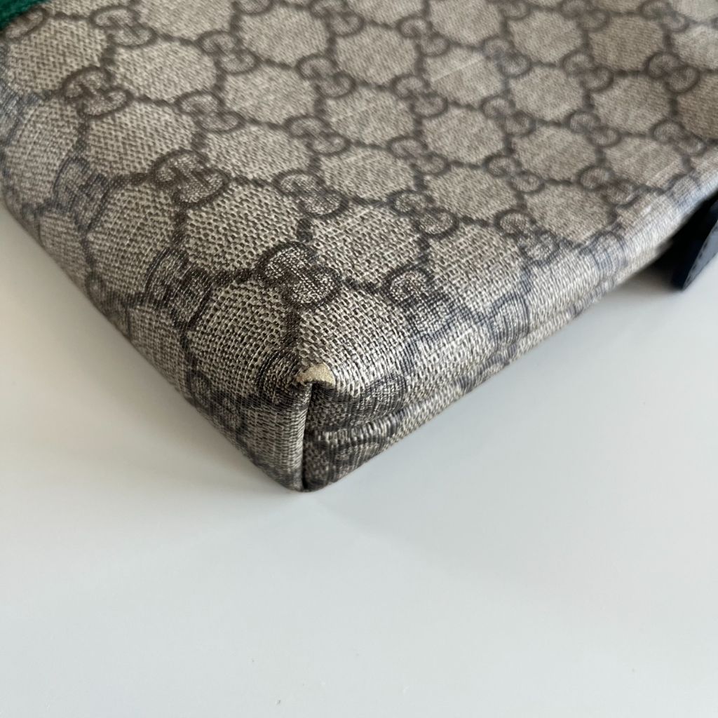 Gucci GG Supreme Monogram Web Messenger Bag