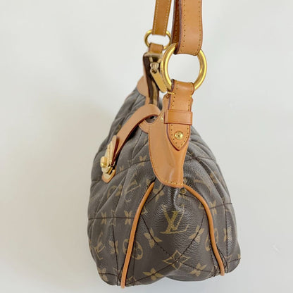 Louis Vuitton brown monogram quilted shoulder bag
