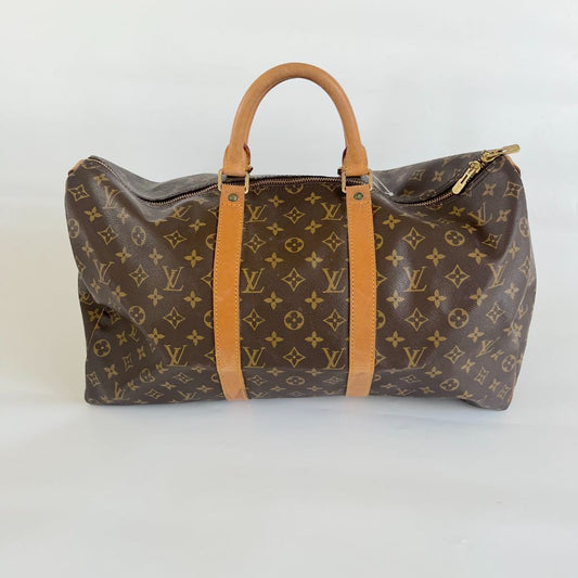 Louis Vuitton Monogram Keepall 50 Travel Bag