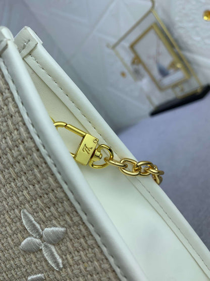 LV Soft Trunk White Taurillon Monogram