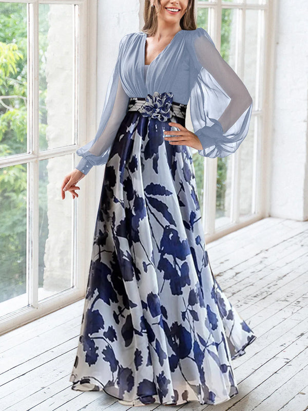 Chiffon Printed Temperament Women's Dress