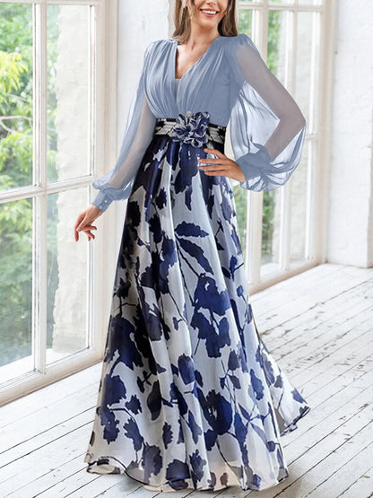 Chiffon Printed Temperament Women's Dress