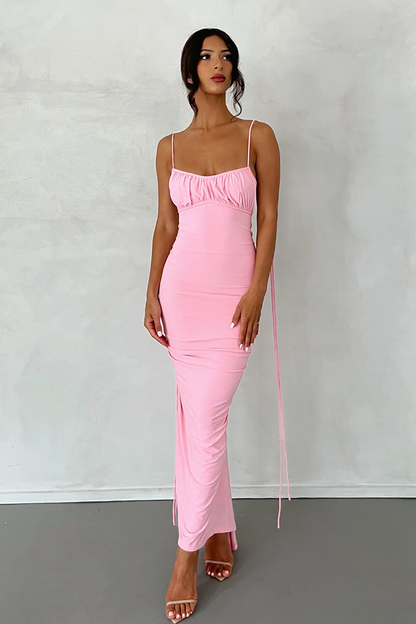 loveedsTM-Sexy backless pleated long skirt evening dress