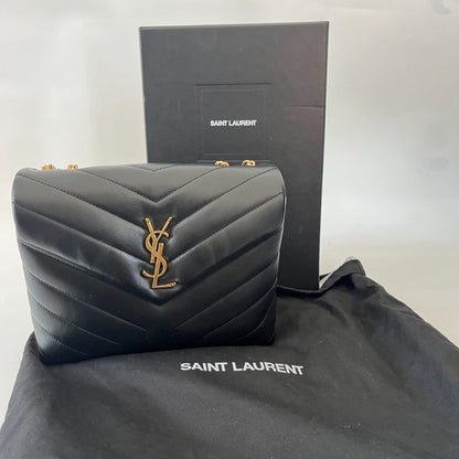 Saint Laurent black Loulou small chain bag