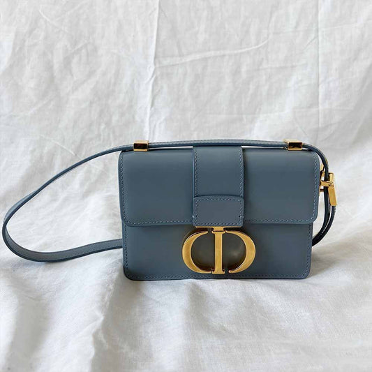Dior micro 30 Montaigne blue crossbody bag