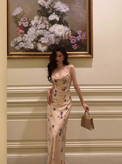 Sexy Sheath Spaghetti Straps Chiffon Floral 21st Birthday Dress Party Gown Birthday Outfits Birthday Dress Ideas For Women DP1887