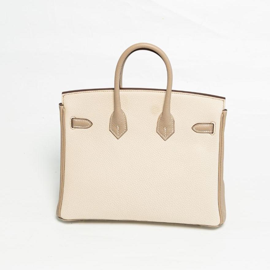 Hermès Birkin 25 HSS in Nata/Gris Tourterelle GHW