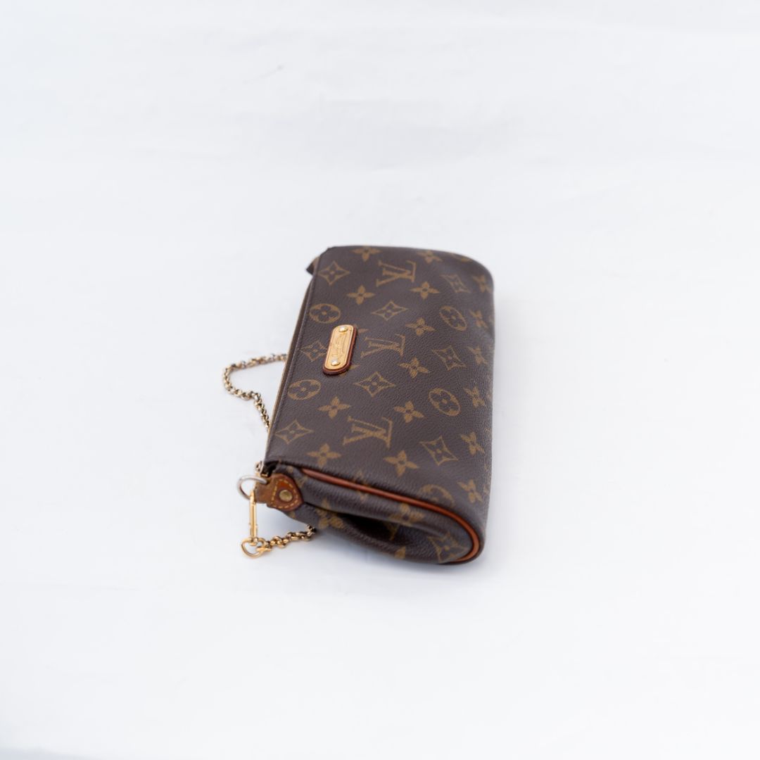 Louis Vuitton Brown Coated Canvas Eva Shoulder Bag