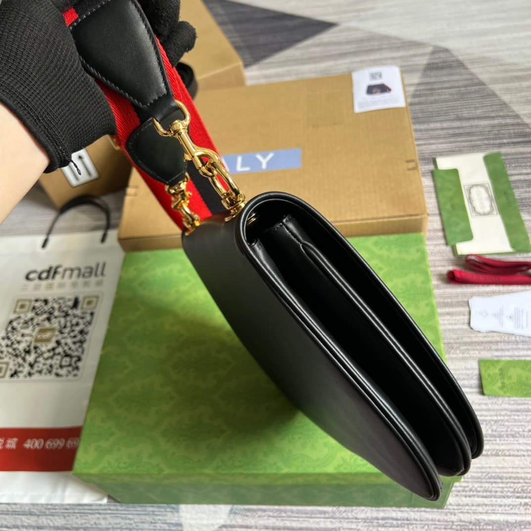 GUCCI BLONDIE MEDIUM BAG BLACK 29CM 699210 UXXAG 1064