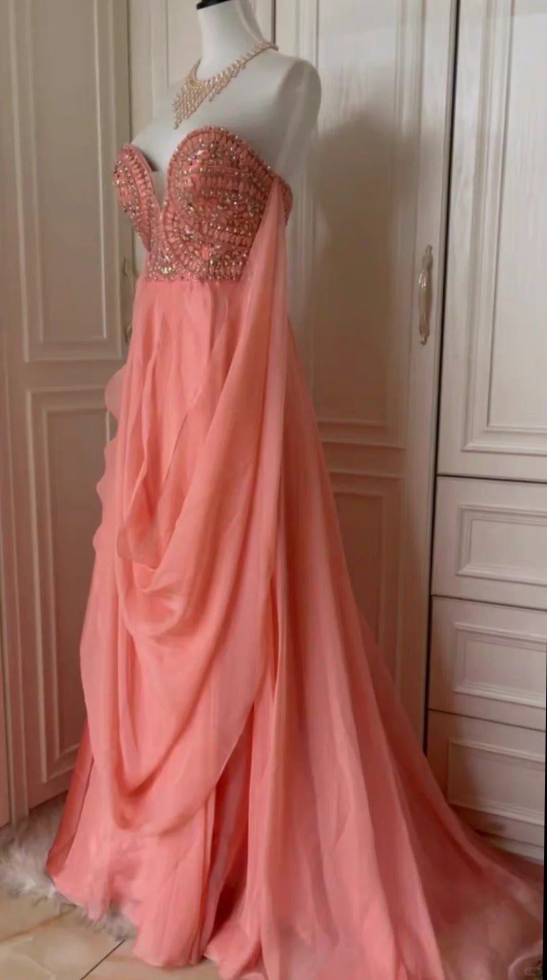 __ink Fantasy Greek Goddess Long Chiffon Ball Gown Evening Gown gh4269