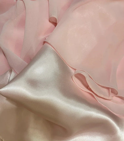 Pink Fashion One Shoulder Long Chiffon Ball Gown Evening Dress gh4430