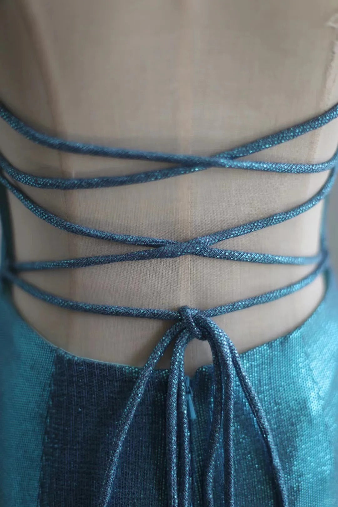 Blue Elegant Satin Long Mermaid Slim Fit Floor Length Ball Gown Evening Gown Prom Dress gh4201