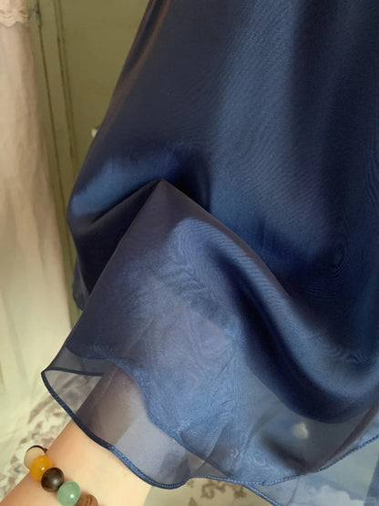 Blue Sparkly Sweet Elegant Short Chiffon Tulle Homecoming Dresses Evening Dresses Birthday Party Dresses Prom Dresses Prom Dresses gh3921