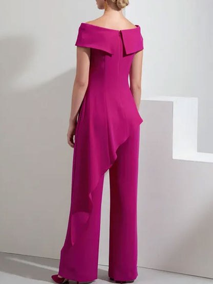 One-shoulder temperament design prom ladies suit