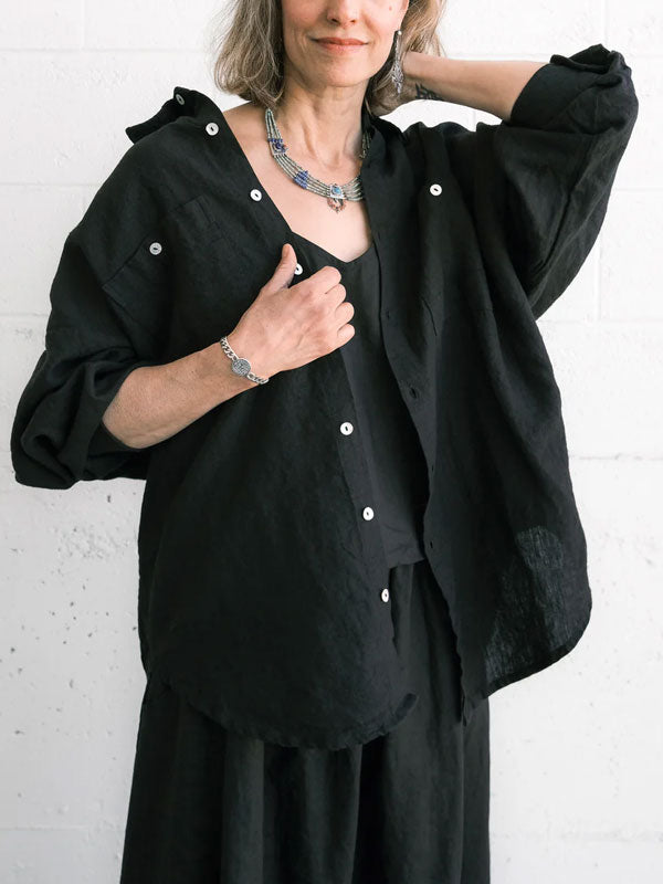 Simple Solid Color Outdoor Women's Shirt