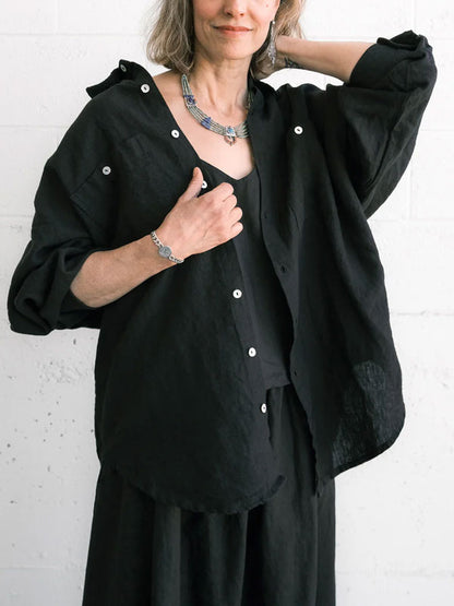 Simple Solid Color Outdoor Women's Shirt