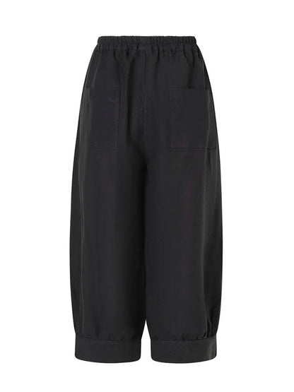 Solid Color Comfortable Cotton and Linen Women's Pants