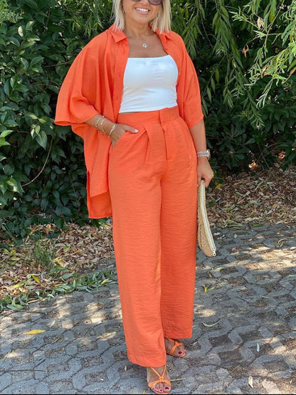 Simple Temperament Shirt Women's Suit