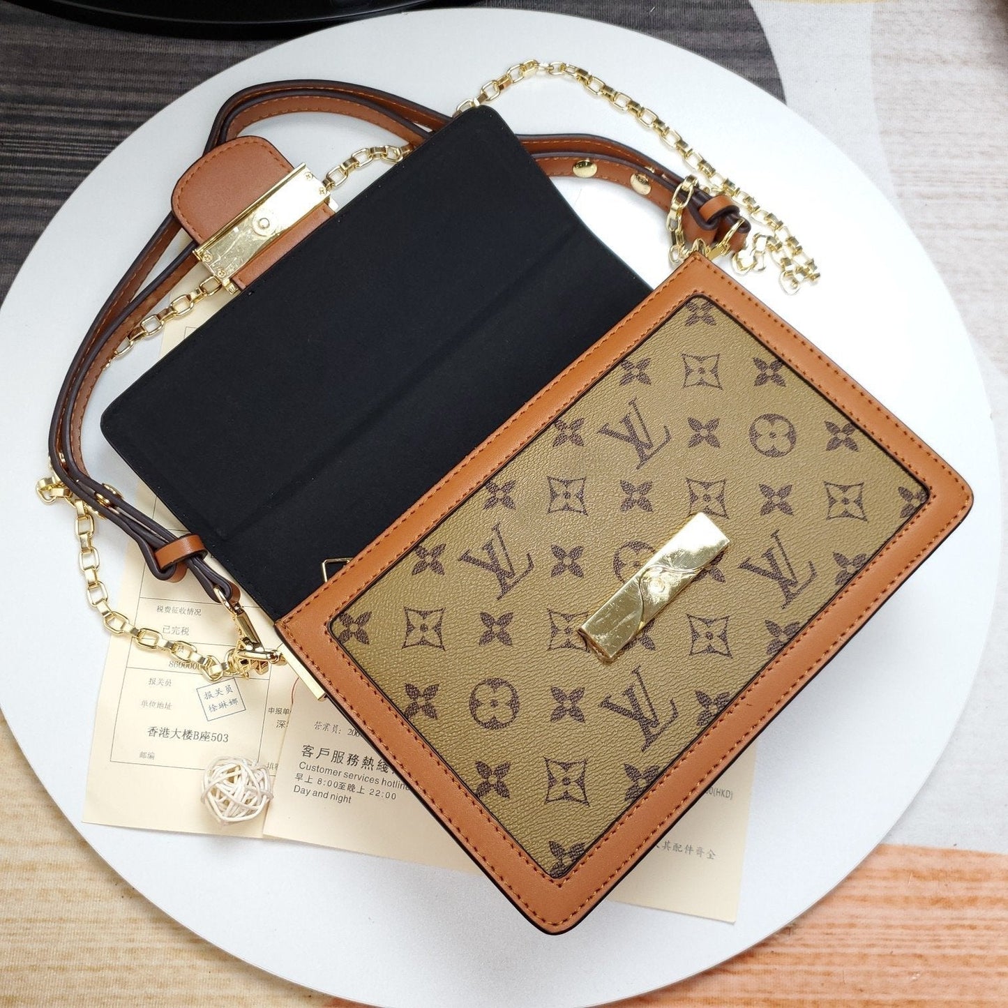 LOUIS VUITTON Dauphine MM Monogram Reverse Other Monogram Canva
